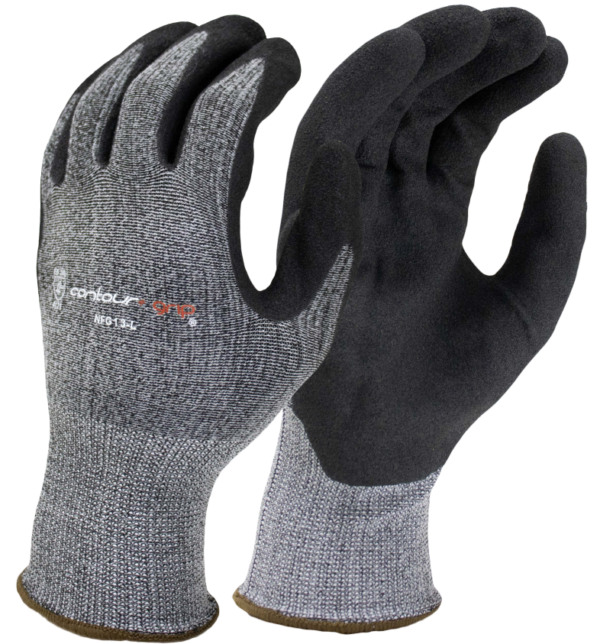 G Grey Nylon Black Nitrile Micro Foam Palm Coated Seattle Glove