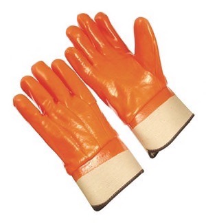 Orange fluorescent coating, band top