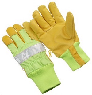 Pigskin,3M fluorescent tape,insulate lined,Green K/W. M&L