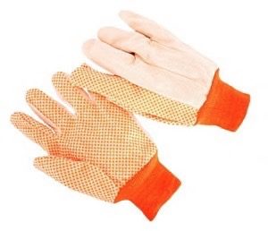 10 oz., polka dots, knit wrist, men's