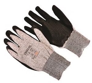 Cut resistant knit, nitrile palm coated, Cut Level A5