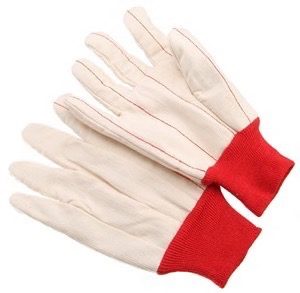 Double palm, nap in, corduroy, bleached white, band top