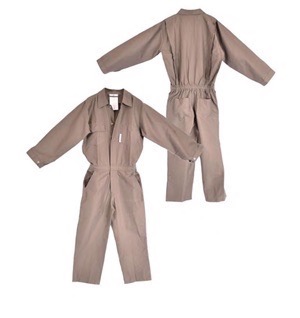 7 Oz 100% Cotton Grey FR coverall