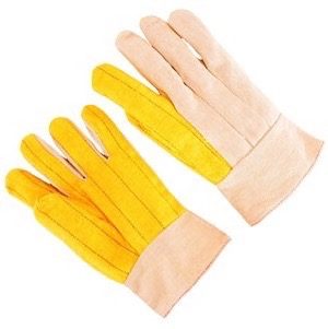 3 finger canvas back, 2' band top, gold chore