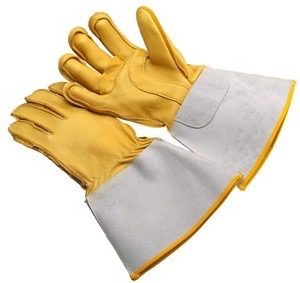 Elkskin, lineman's glove, Kevlar sewn, small/XL