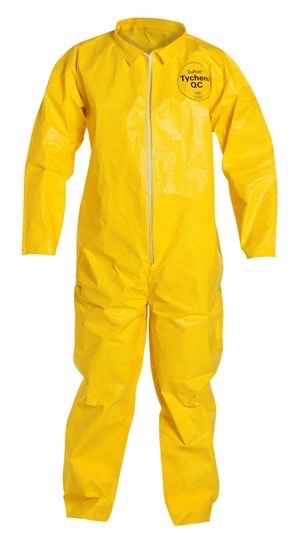 Coverall with zipper
