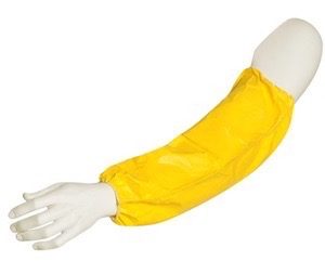 18" sleeve, elastic wrists, elastic top, bound seam