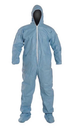 Tempro ProShield® 6 SFR-Coverall, serged seams, hood, zipper, elastic wrists and ankles