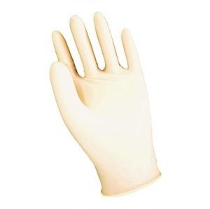 Latex disposable, lightly powdered