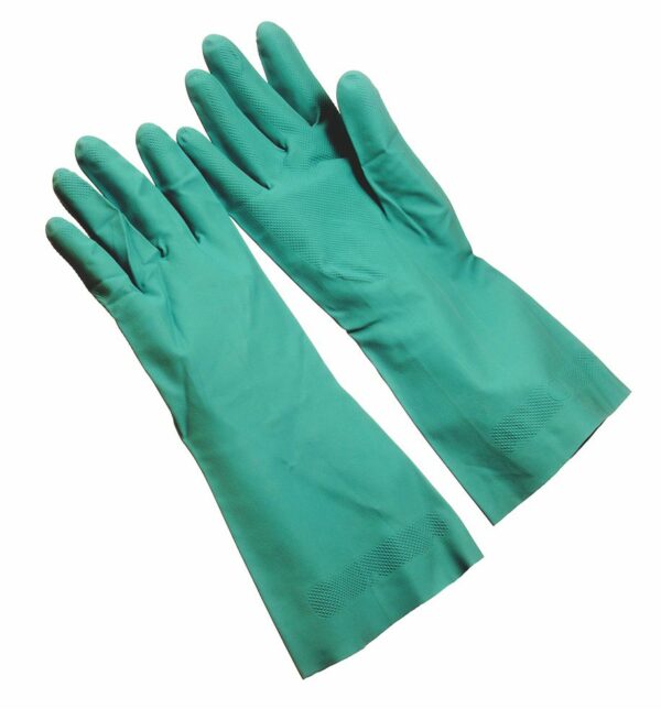 Green Nitrile unlined gloves, 22 mil, 18″ long – Seattle Glove