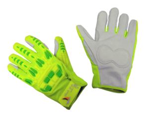 Goatskin Double Palm, Hi Vis TPR, Cut Level A5 Liner