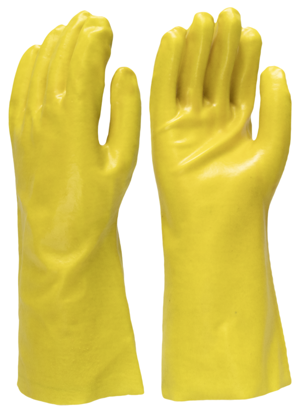 Yellow PVC 14" interlock lined, smooth finish