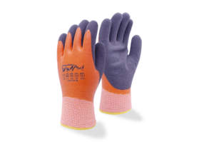 Sandy microfoam latex coated palm, thermal liner, cut level A4, orange
