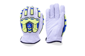 Goatskin grain glove, Cut Level A7 liner, TPR impact back