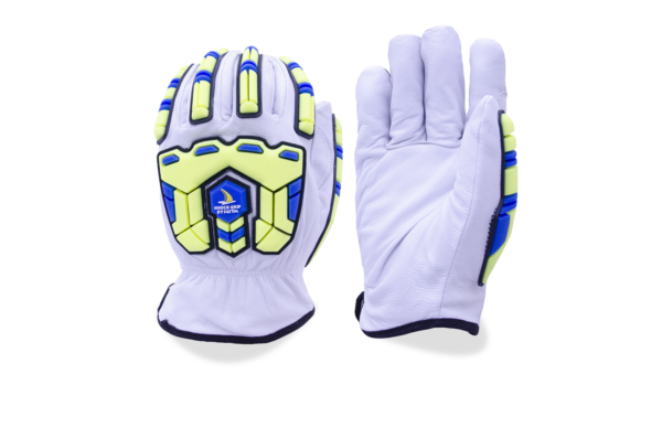 Goatskin grain glove, Cut Level A7 liner, TPR impact back