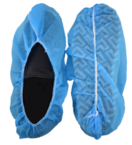 Polypropylene shoe cover, skid resistant
