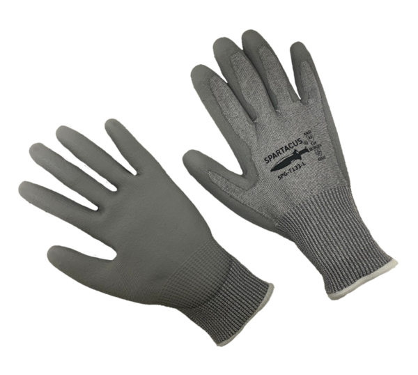 Cut resistant knit, Cut Level A3, PU palm coated, touch screen