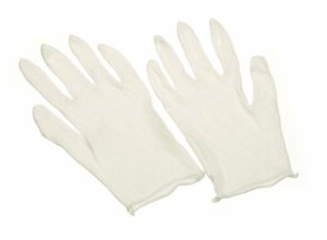 Light weight cotton lisle, bleached white, unhemmed edge, men's size