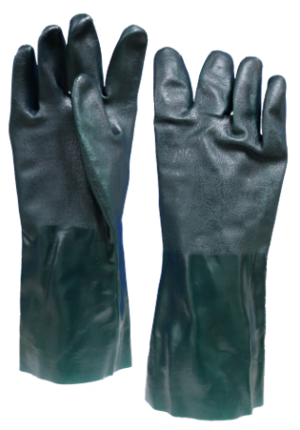 Green PVC, 14' gauntlet