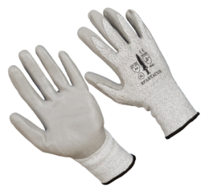 Cut resistant knit, Cut Level A4, PU palm coated