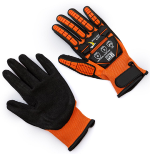 21 Gauge Cut Level A9, Nitrile Palm, TPR Impact Back